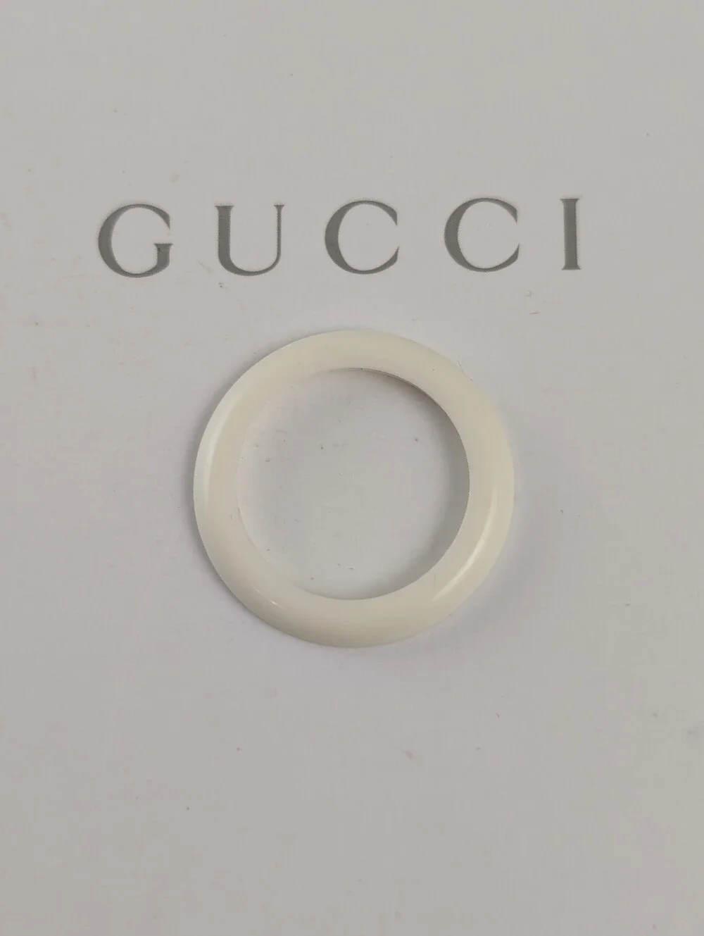 GUCCI BEZEL FOR 1100/1200 WATCH/EXCELLENT NEW CONDITION/WHITE
